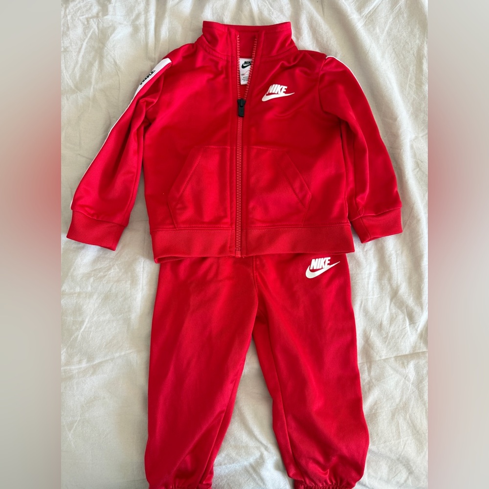 Nike Kids' Red Tracksuit Set